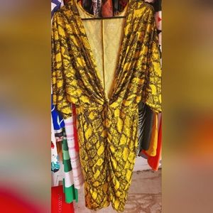 Yellow Python Dress